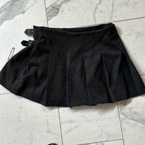 Burberry Gray Wool Pleated Mini Skirt/Kilt Sz US 12 - EUC